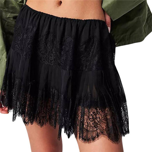 Desert Bloom Lace Slip Skirt