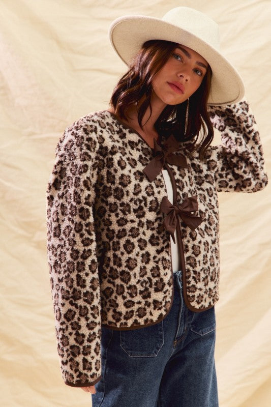 Wild About You Leopard Bow Jacket