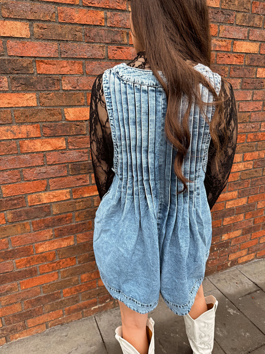 Wild Willow Denim Romper