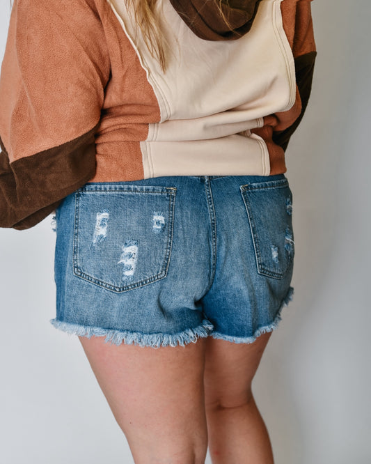 KanCan High Rise Shorts - Plus