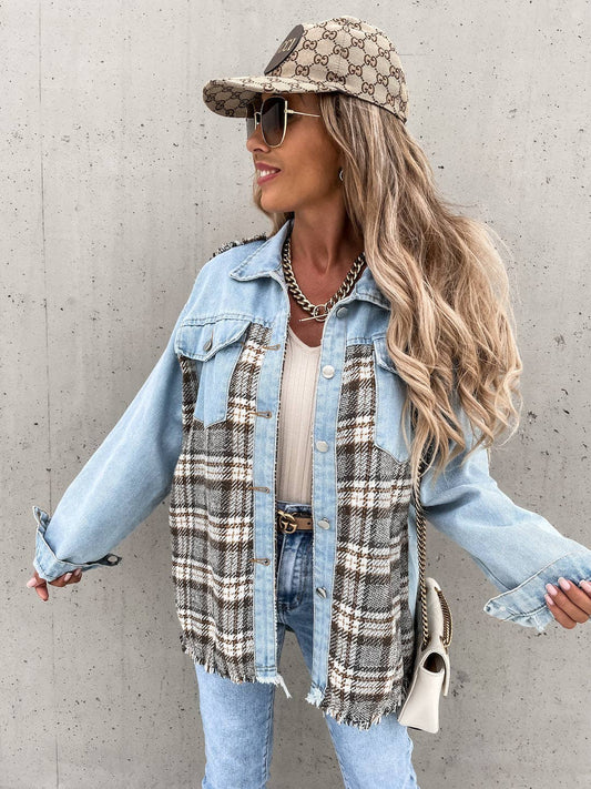Denim Patchwork Shacket
