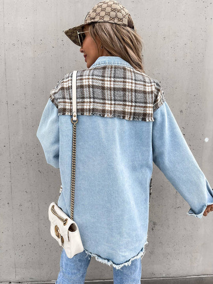 Denim Patchwork Shacket