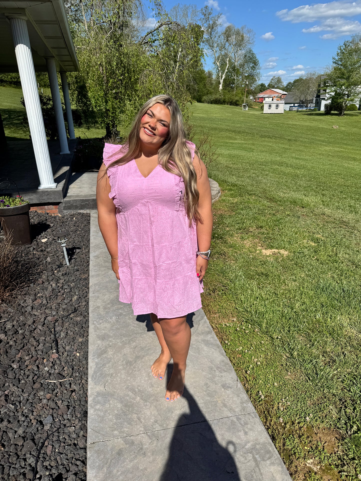 Rosie Ruffle Dress - Plus Size
