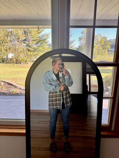 Denim Patchwork Shacket