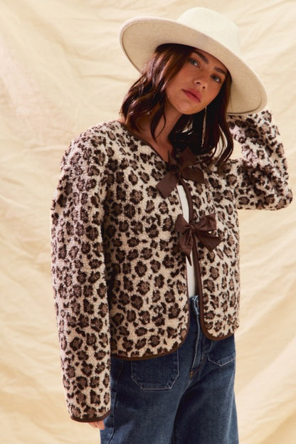 Wild About You Leopard Bow Jacket