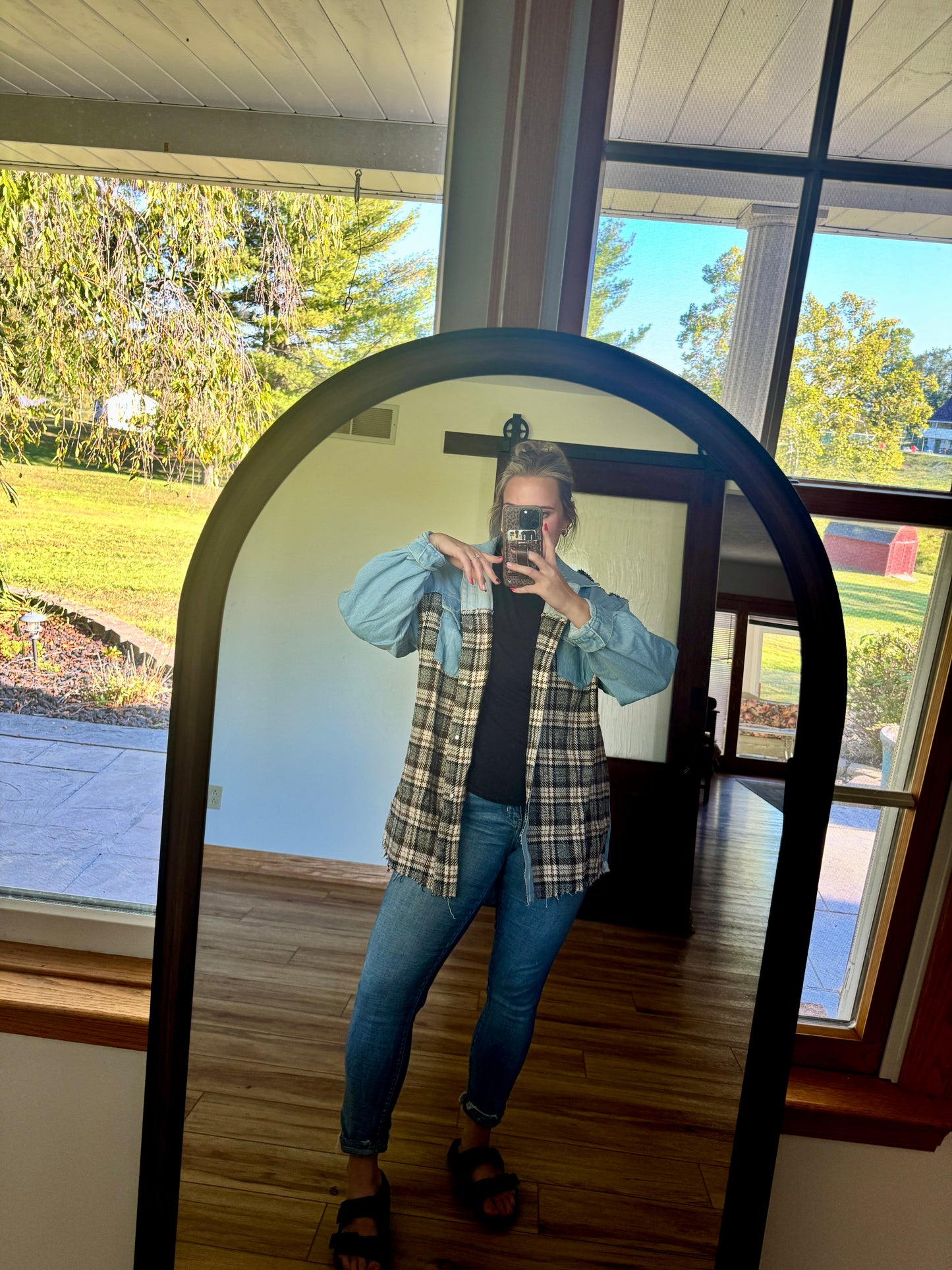 Denim Patchwork Shacket