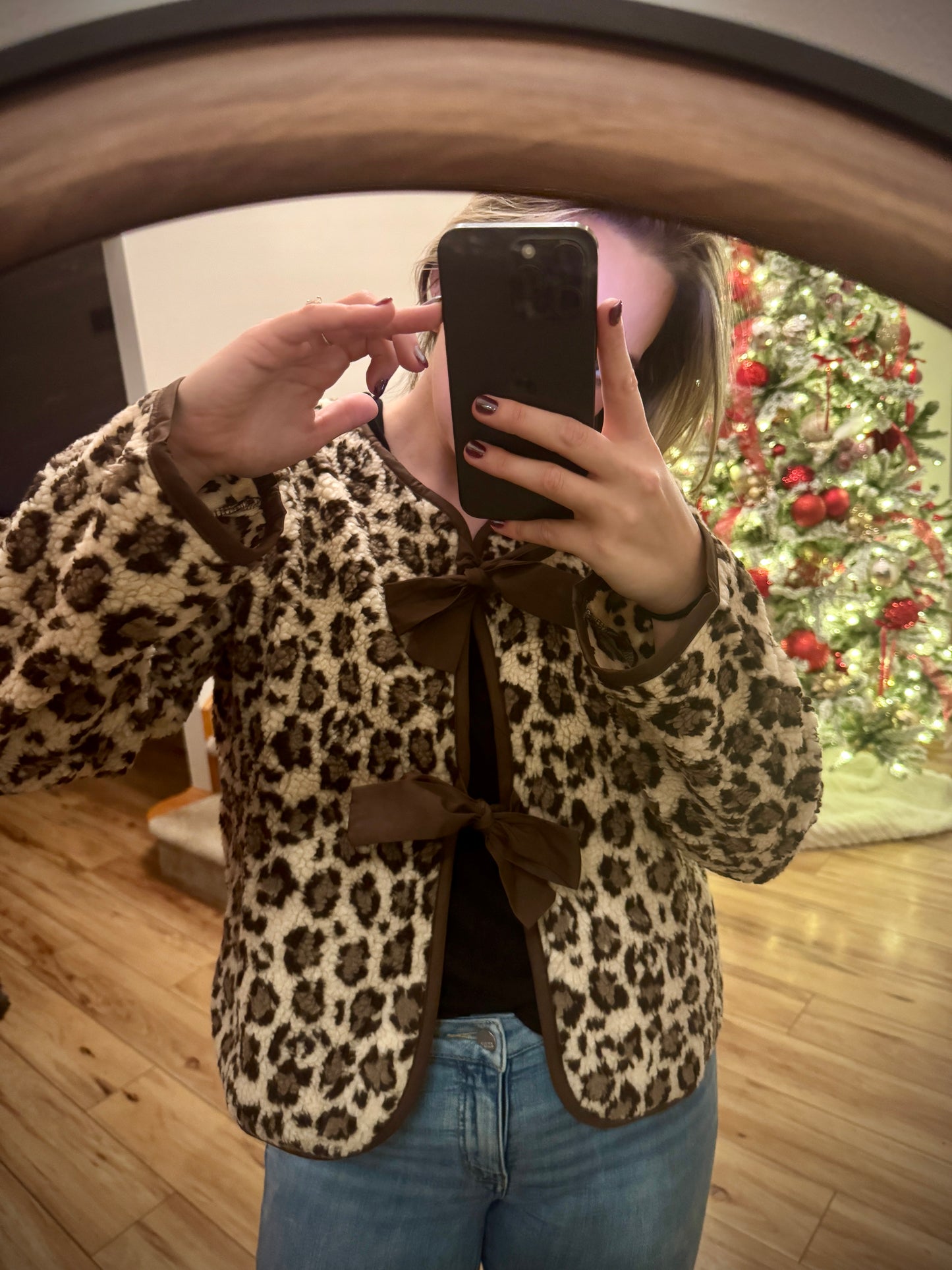Wild About You Leopard Bow Jacket