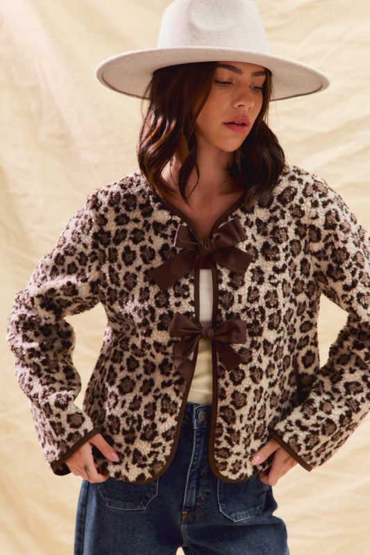 Wild About You Leopard Bow Jacket