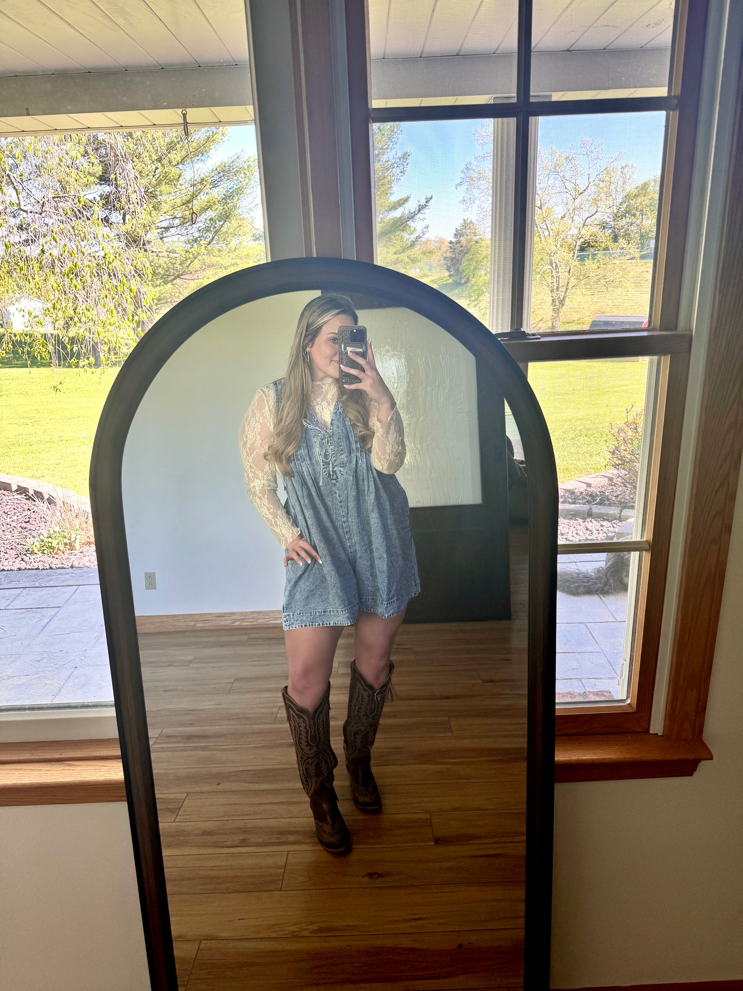 Wild Willow Denim Romper