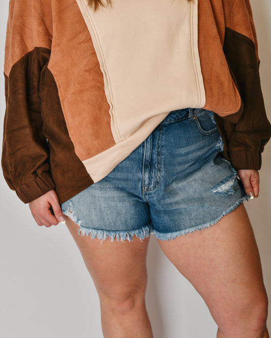 KanCan High Rise Shorts - Plus