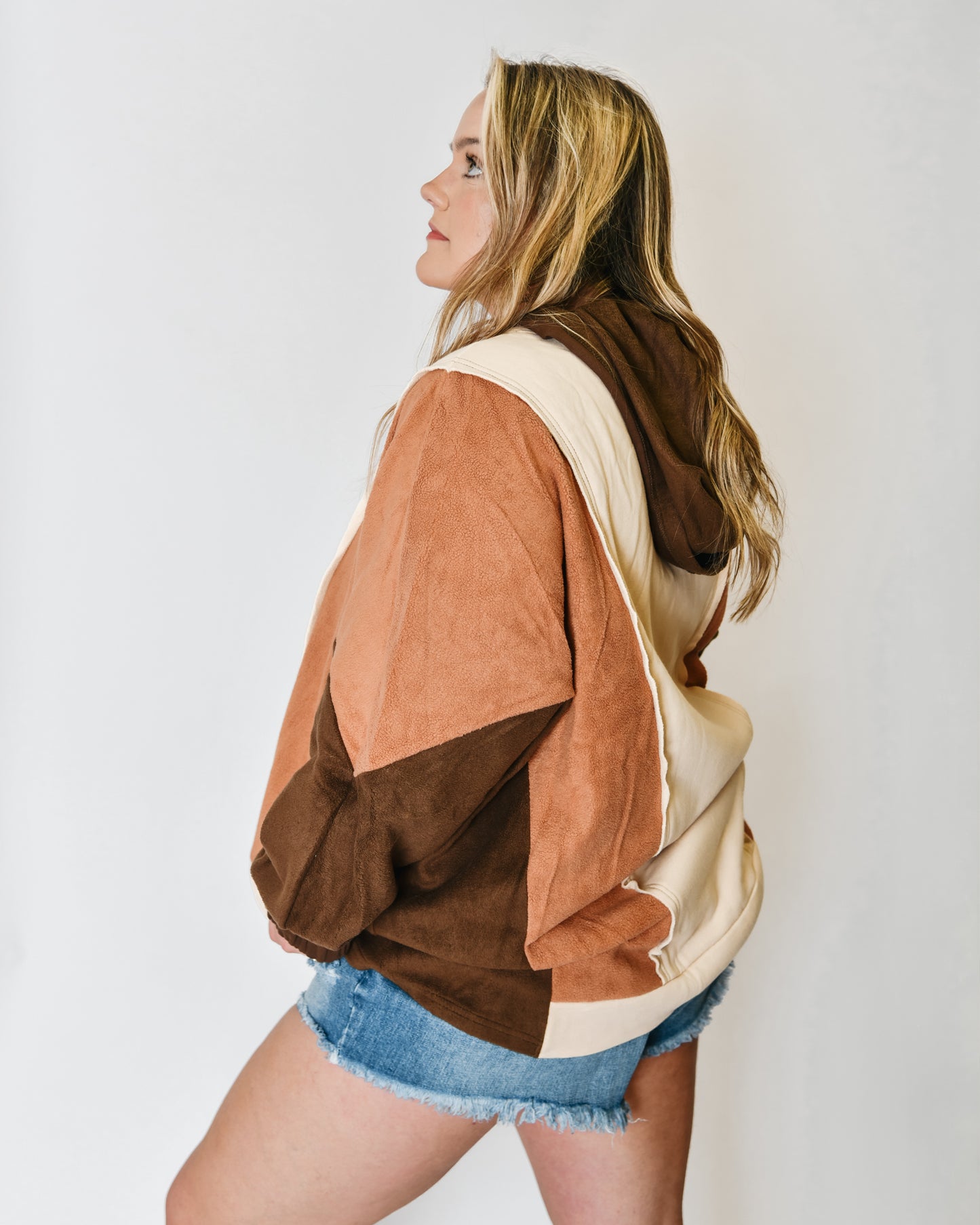 Colorblock Comfort Hoodie - Plus Size